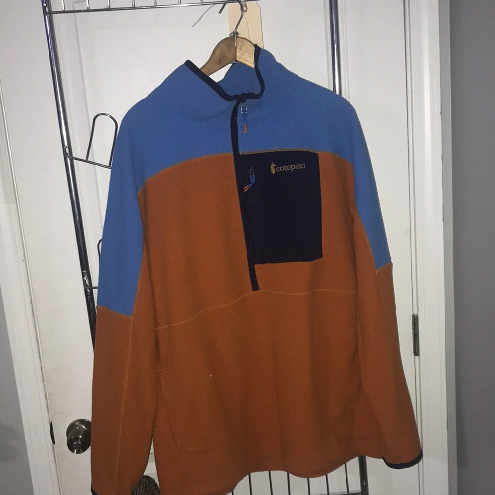 Blue/orange Cotopaxi pullover jacket!